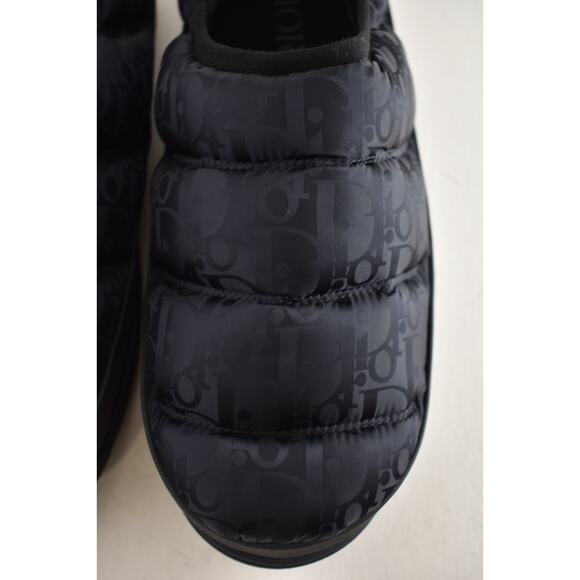 Dior Mens Snow Slipper Navy Blue Oblique Black Flat Slip On Loafer Sneaker 44 11 - Picture 9 of 16